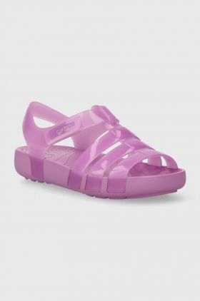 Crocs sandale copii ISABELLA JELLY SANDAL culoarea violet