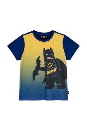 Lego tricou de bumbac pentru copii culoarea galben, cu imprimeu