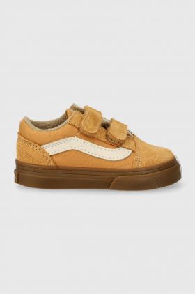 Vans tenisi copii Old Skool V culoarea maro