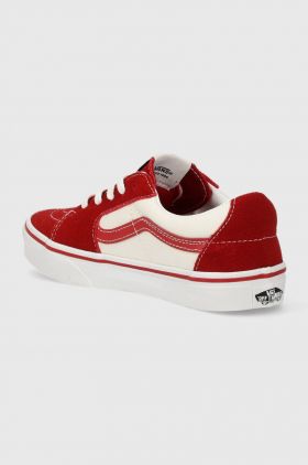 Vans adidasi de piele intoarsa pentru copii JN SK8-Low culoarea rosu