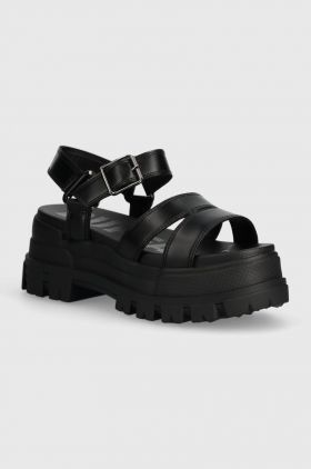 Buffalo sandale Aspha Ts Sandal femei, culoarea negru, cu platforma, 1602188.BLK