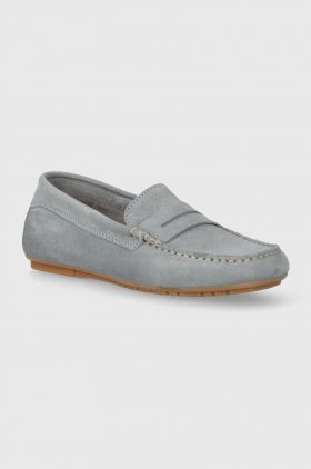 Marc O'Polo mocasini din piele intoarsa femei, cu toc plat, 40214623103300 NN2M3073