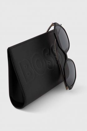 BOSS ochelari de soare femei, culoarea negru