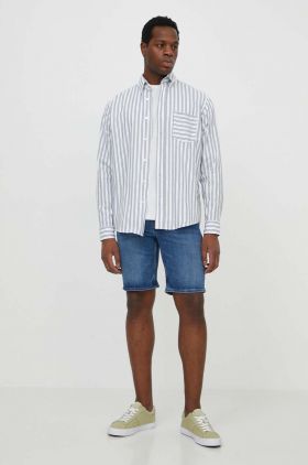BOSS Orange cămașă din bumbac bărbați, culoarea alb, cu guler button-down, regular 50514101