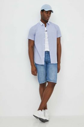 Armani Exchange camasa din bumbac barbati, cu guler clasic, regular