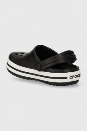 Crocs slapi copii CROCBAND CLOG culoarea negru