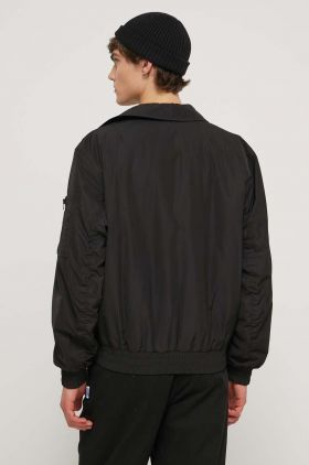 HUGO geacă bomber bărbați, culoarea negru, de tranziție, oversize 50510789