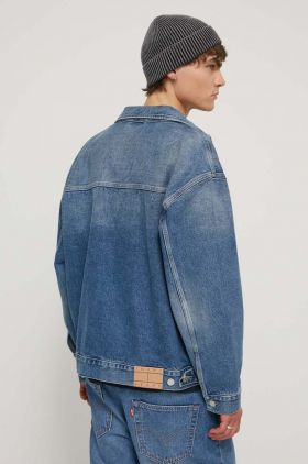 Tommy Jeans geacă din denim bărbați, de tranziție, oversize DM0DM18777