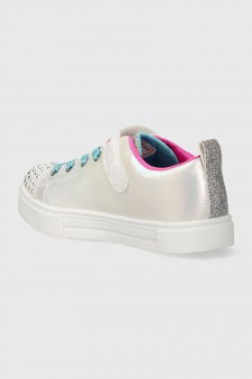 Skechers tenisi copii TWINKLE SPARKS SHIMMER STARS culoarea alb