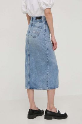 Karl Lagerfeld fusta jeans midi, creion