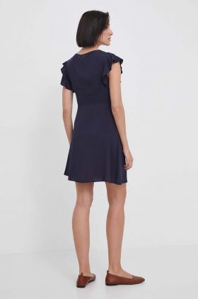 Pepe Jeans rochie culoarea albastru marin, mini, evazati