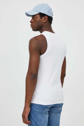 Karl Lagerfeld tricou bărbați, culoarea alb 542238.755044