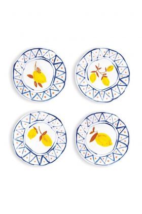 &k amsterdam un set de farfurii Lemon Moroccan 4-pack