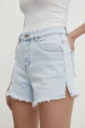 Answear Lab pantaloni scurti jeans femei, neted, high waist