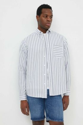 BOSS Orange cămașă din bumbac bărbați, culoarea alb, cu guler button-down, regular 50514101