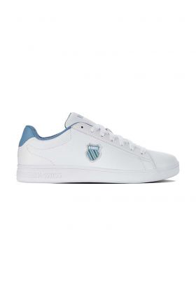 K-Swiss sneakers din piele COURT SHIELD culoarea alb