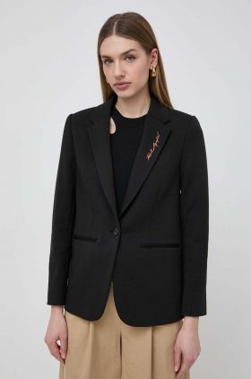 Karl Lagerfeld sacou culoarea negru, un singur rand de nasturi, neted