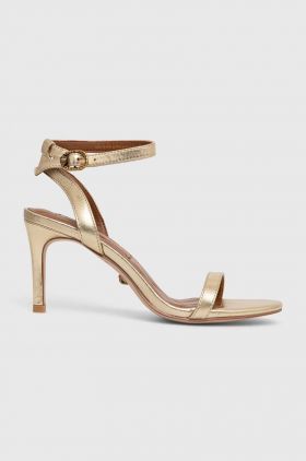 Kurt Geiger London sandale de piele Mayfair Strappy Sandal culoarea auriu, 2040961109