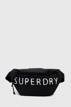 Superdry borseta culoarea negru