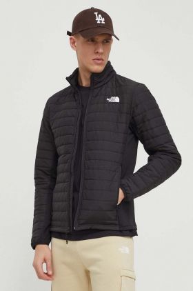 The North Face geaca barbati, culoarea negru, de tranzitie, NF0A7UJKJK31