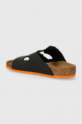 Birkenstock slapi copii Arizona Kids BF Desert culoarea negru