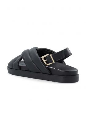 Bianco sandale de piele BIASILJE femei, culoarea negru, 11201355