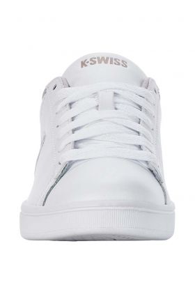 K-Swiss sneakers din piele COURT SHIELD culoarea alb