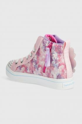 Skechers tenisi copii TWI-LITES 2.0 ENCHANTED UNICORN culoarea roz