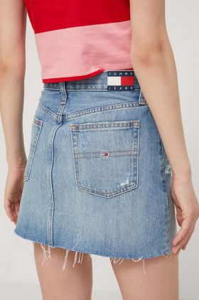 Tommy Jeans fustă din denim mini, creion DW0DW17675