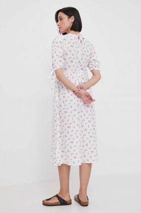 Barbour rochie din bumbac midi, evazati