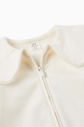zippy cardigan copii culoarea bej, light