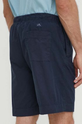 PS Paul Smith pantaloni scurti din bumbac culoarea albastru marin