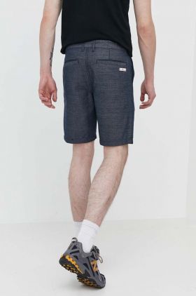 Quiksilver pantaloni scurti din bumbac culoarea albastru marin