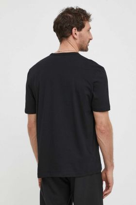 PS Paul Smith tricou din bumbac barbati, culoarea negru, cu imprimeu