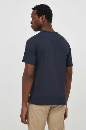 Pepe Jeans tricou din bumbac barbati, culoarea albastru marin, cu imprimeu