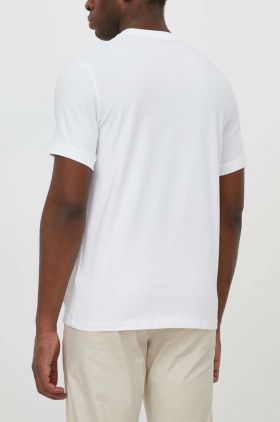 Karl Lagerfeld tricou bărbați, culoarea alb, uni 542221.755020