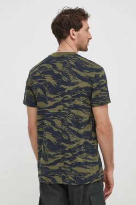 G-Star Raw tricou din bumbac barbati, culoarea verde, modelator