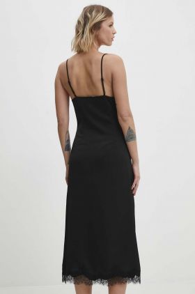 Answear Lab rochie culoarea negru, maxi, evazati