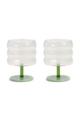 &k amsterdam set de pahare de vin Mingle Green 2-pack