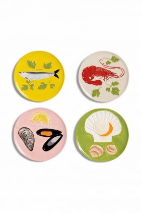 &k amsterdam un set de farfurii Plate de la mer set 4-pack