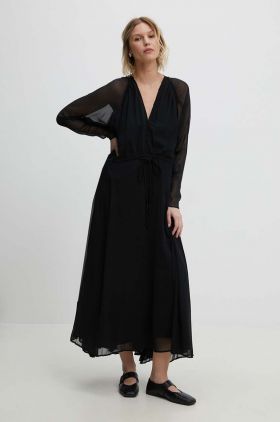 Answear Lab rochie culoarea negru, maxi, evazati