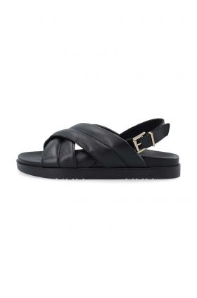 Bianco sandale de piele BIASILJE femei, culoarea negru, 11201355