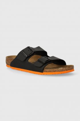 Birkenstock slapi copii Arizona Kids BF Desert culoarea negru