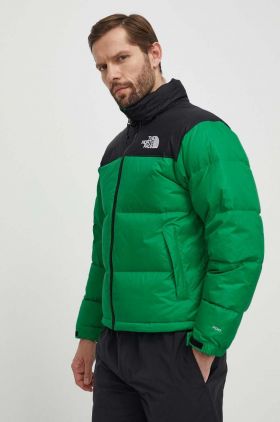 The North Face geaca de puf 1996 RETRO NUPTSE JACKET barbati, culoarea verde, de iarna, NF0A3C8DPO81