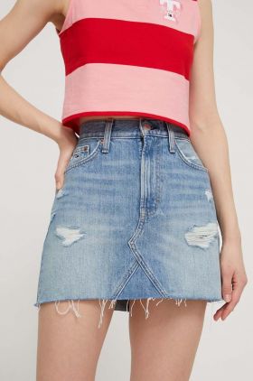 Tommy Jeans fustă din denim mini, creion DW0DW17675