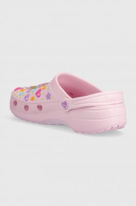 Skechers slapi copii HEART CHARMER UNICORN DELIGHT culoarea roz