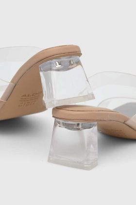 Aldo papuci LILIDIA femei, culoarea transparent, cu toc drept