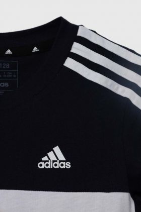 adidas tricou de bumbac pentru copii culoarea verde, modelator