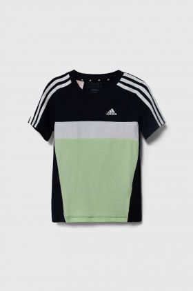 adidas tricou de bumbac pentru copii culoarea verde, modelator