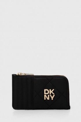 Dkny portofel de piele femei, culoarea negru, R411BB82